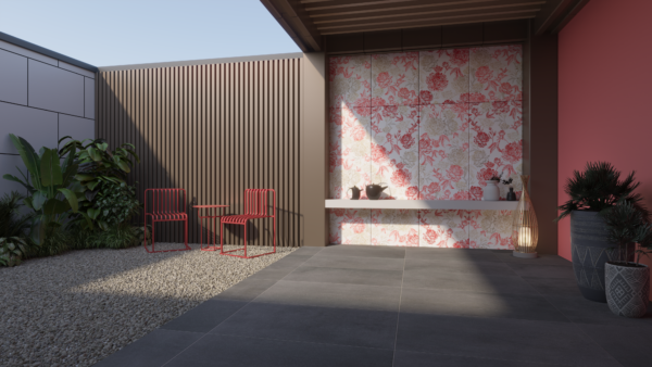 Decoro Carnation Graphite Red
